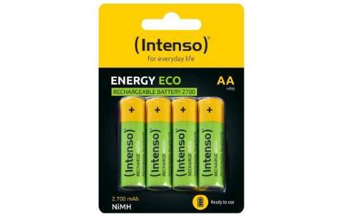 INTENSO ENERGY GO BATTERIE RICARICABILI STILO AA HR6 2.700mAh CONF 4 Pz.